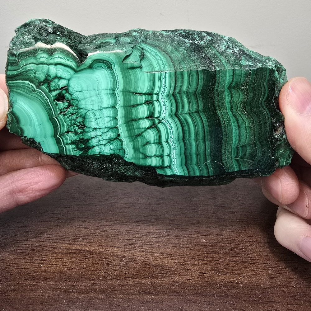 Malachite Crystal Slab 1.3 lbs - Picture 8 of 15